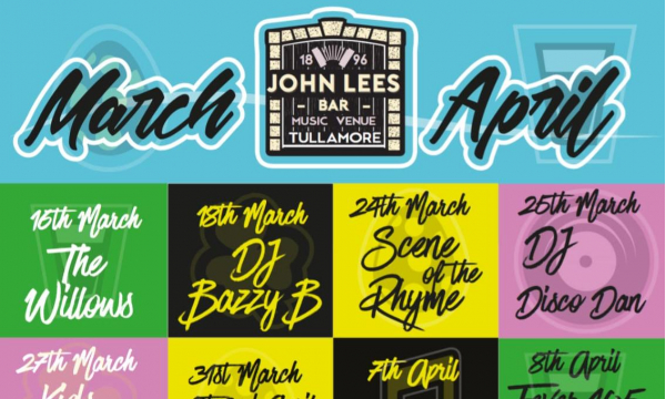 Lee's Bar March & April Line Up